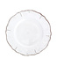 Le Cadeaux Rustica Antique White Dinner Plate with Scallop Rim