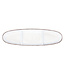 Le Cadeaux Rustica Antique White Sectioned Oval 16" Tray