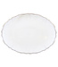 Le Cadeaux Rustica Antique White 16" Oval Platter