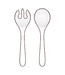 Le Cadeaux Rustica Antique White Salad Serving Set