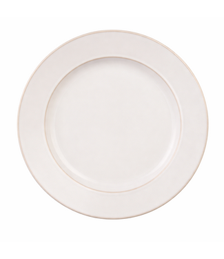 Home Essentials & Beyond Guarda White Shiny Reactive Dinner Plate