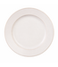 Home Essentials & Beyond Guarda White Shiny Reactive Dinner Plate