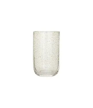 Bloomingville 12 oz. Seeded Drinking Glass w/ Gold Color Flecks