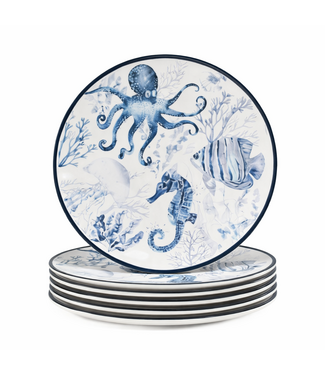 Certified International Sea Life Melamine Dinner Plate 11in