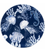 Certified International Sea Life Melamine Round Platter