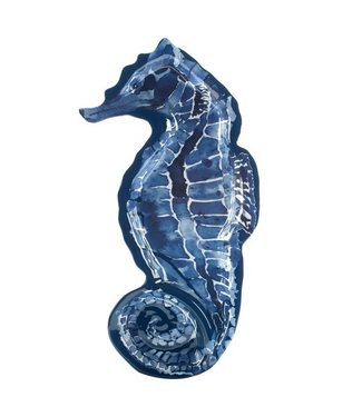 Certified International Sea Life Melamine 3D Seahorse Chip & Dip