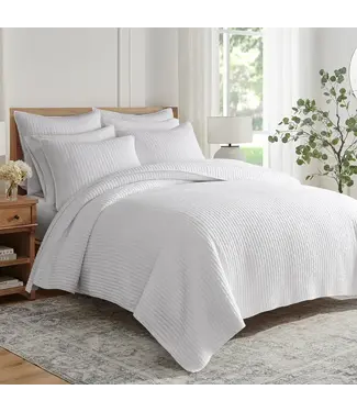 Levtex Home Cross Stitch Quilt Set White - King