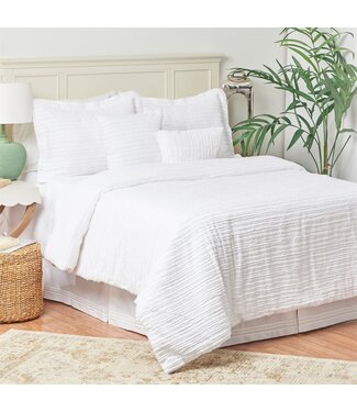 C&F Eyelashes White Twin Comforter Set