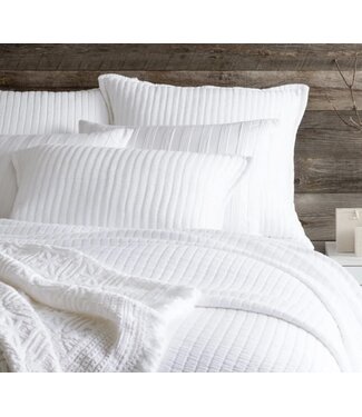 Annie Selke Boyfriend Matelasse White Coverlet King