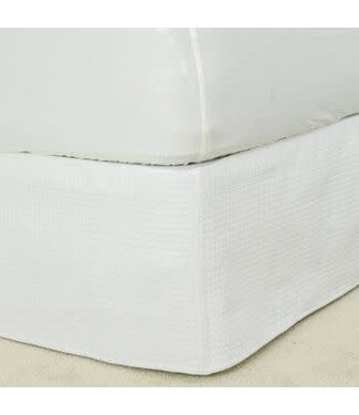 Palmetto Linen Distributors White Quilted Bed Skirt Twin