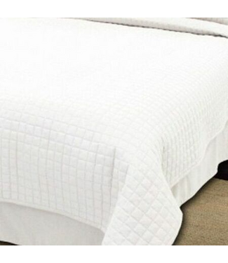 Palmetto Linen Distributors White Quilted Coverlet King