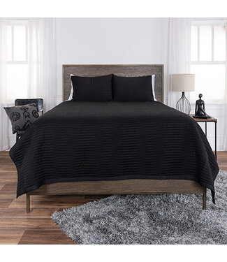 Rizzy Home Black Quilt Queen