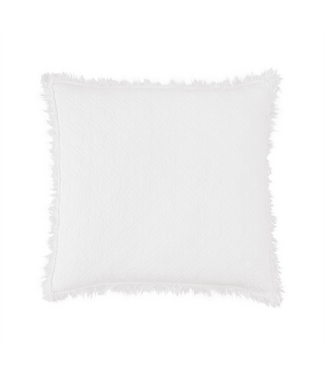 C&F Trellis White Euro Sham Set