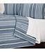 Rizzy Home Blue & White Striped Quilt (QUEEN)