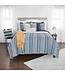 Rizzy Home Blue & White Striped Quilt (KING)