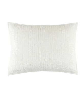 Annie Selke Parisienne Velvet Dove White Pillowsham