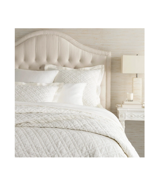 Annie Selke Washed Linen Quilt Ivory F/Q