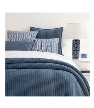 Annie Selke Boyfriend Matelasse Ink Coverlet King