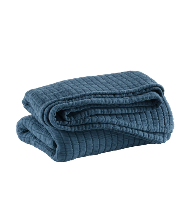 Annie Selke Boyfriend Matelasse Aegean Coverlet Queen