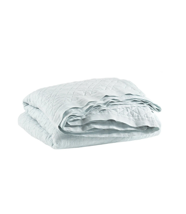 Annie Selke Washed Linen Sky Quilt King