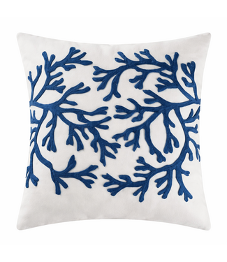 C&F Blue Coral Pillow