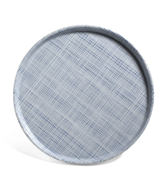 Merritt Luxe Linen Indigo Serving Tray