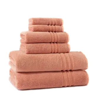 Kassatex Mercer Hand Towel Pink Clay