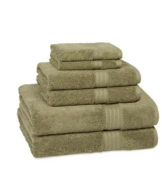 Kassatex Kassadesign Cotton Towels Wash Moss