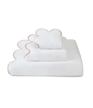 Kassatex Chairish Wash Towel White/Sand