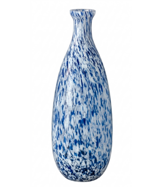 PD Home & Garden 15.7" Blue Speckled Bud Vase