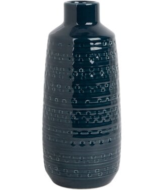 Home Essentials & Beyond 8"H Navy Vase