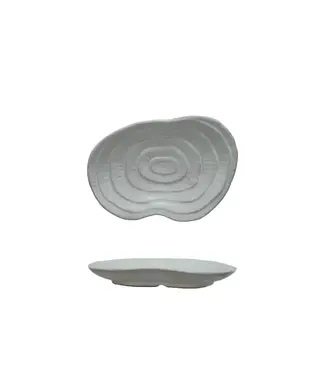 Creative Co-op Wood Slice Shaped Soap Dish