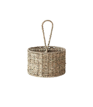 Bloomingville Hand-Woven Seagrass Caddy w/ 4 Sections