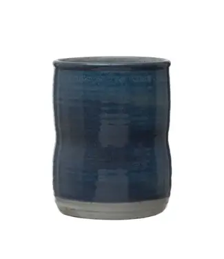 Creative Co-op Stoneware Utensil Holder/Crock