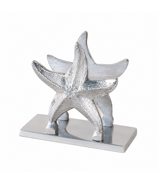 PD Home & Garden Silver Starfish Napkin Holder