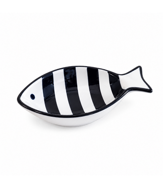 PD Home & Garden 5.5" Blue/White Stripe Fish Bowl