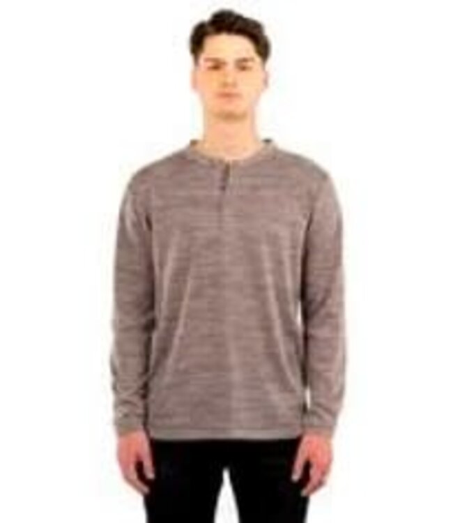 KUWALLA TEE KUL-LSH2055 LS MARLED HENLEY SS20 L/S MARLED HENLEY