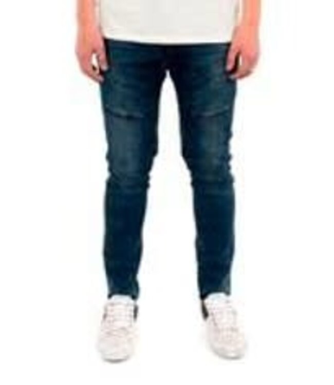 KUWALLA TEE KUL-KDT 1569 OPEN LEG KNIT DENIM TROUSER