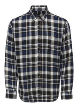 シャツ IONSEOUL Norseman Check Half Shirt Buy Neutral Brown Windowpane Check Easy Iron Button Down