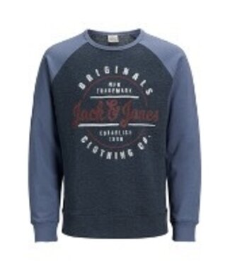 JACK & JONES 12138332 JORVINNIE RAGLAN SWEAT CREWNECK