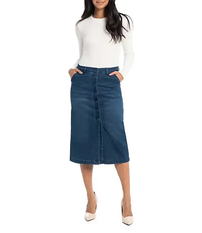 LOIS LDS WENDY BUTTONED LONG SKIRT