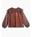 LOIS LDS LEANA BOHO FLORAL BLOUSE W/PLE
