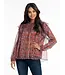 LOIS LDS LEANA BOHO FLORAL BLOUSE W/PLE