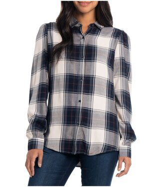 LOIS LDS  TESSA L/S PLAID SHIRT
