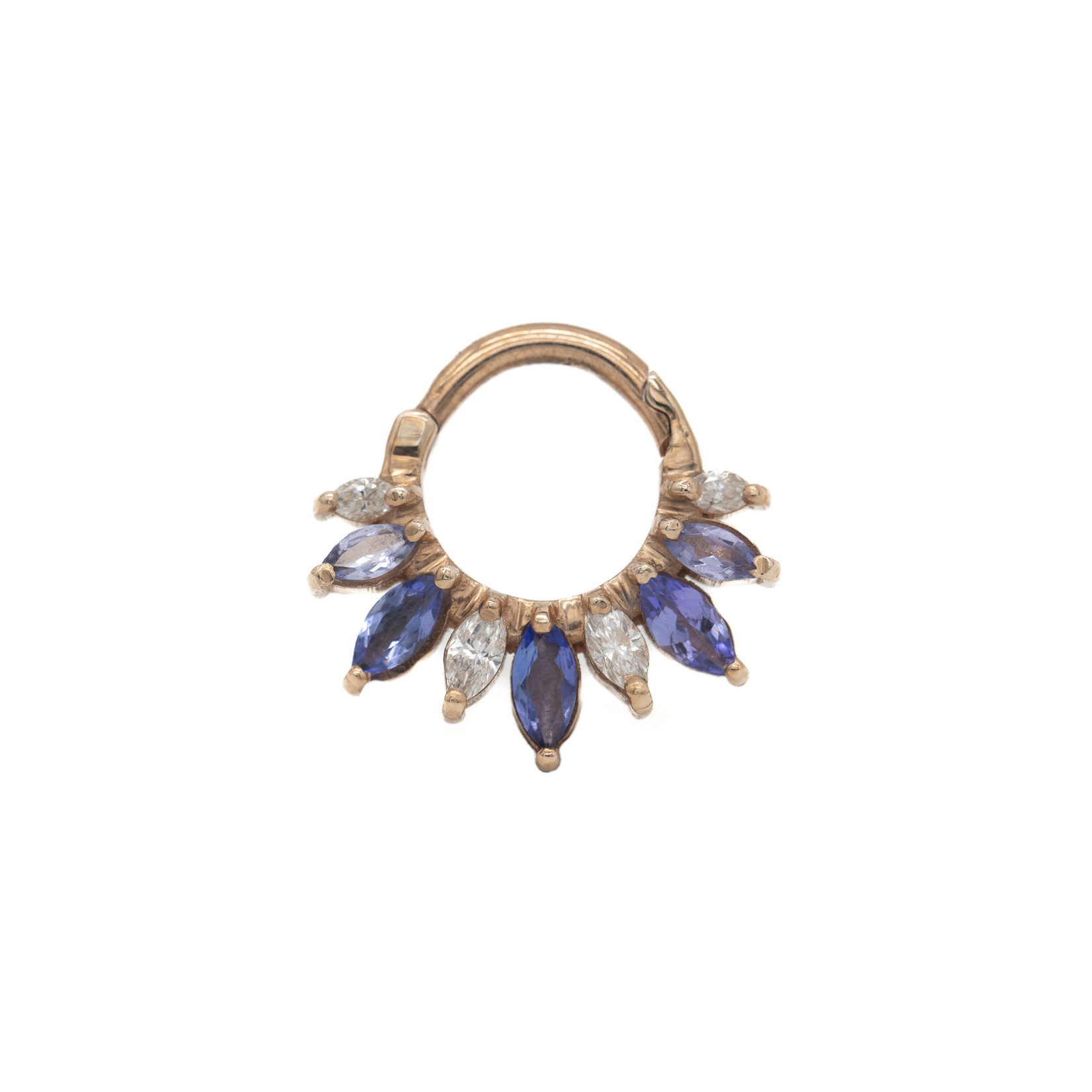 Other Couture 16g 5/16" RG Tilt Shift with Tanzanite and Diamond