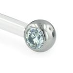 Neometal 12ga Ti faceted side-gem ball