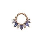 Other Couture 16g 5/16" RG Tilt Shift with Tanzanite and Diamond