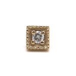 BVLA YG Threadless Square Harlequin 1.75mm Diamond