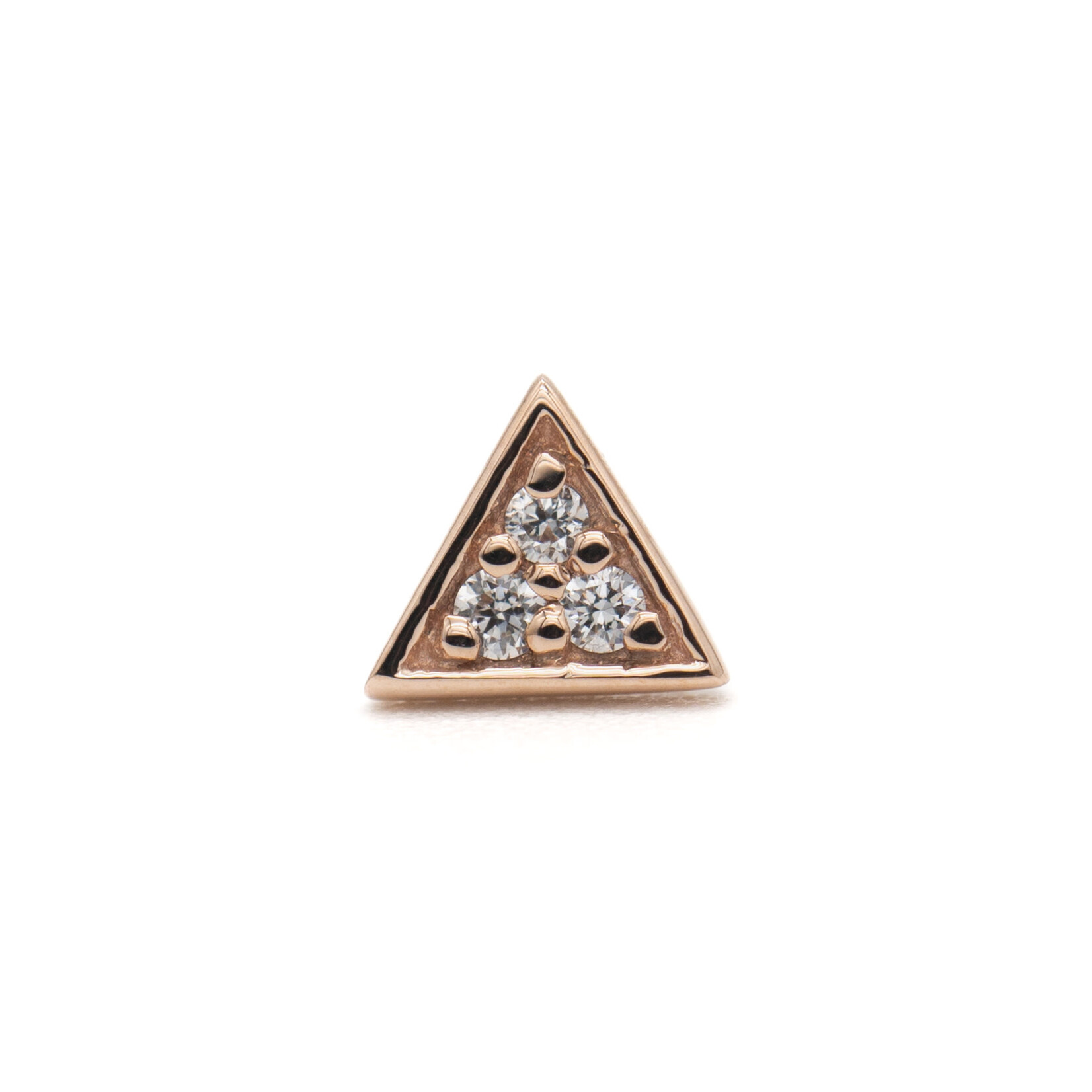 BVLA RG Threadless Micro Pave Triangle 1mm Diamond