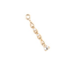 Pupil Hall YG Clever Charm w/ Salt & Pepper Sapphires